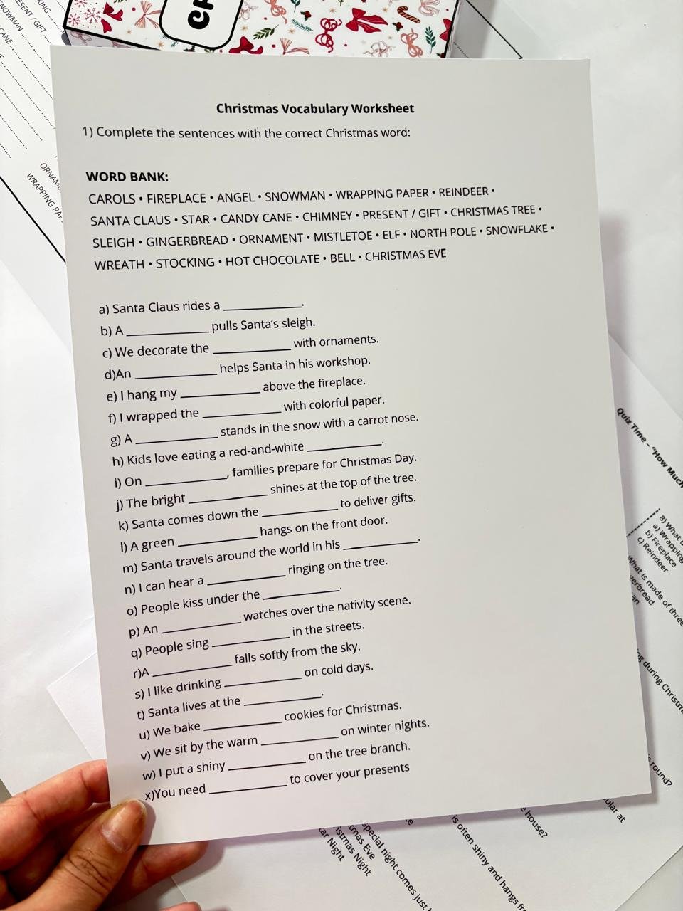 Mega Combo de Natal: 3 Jogos + 3 Worksheets - Imagem 13