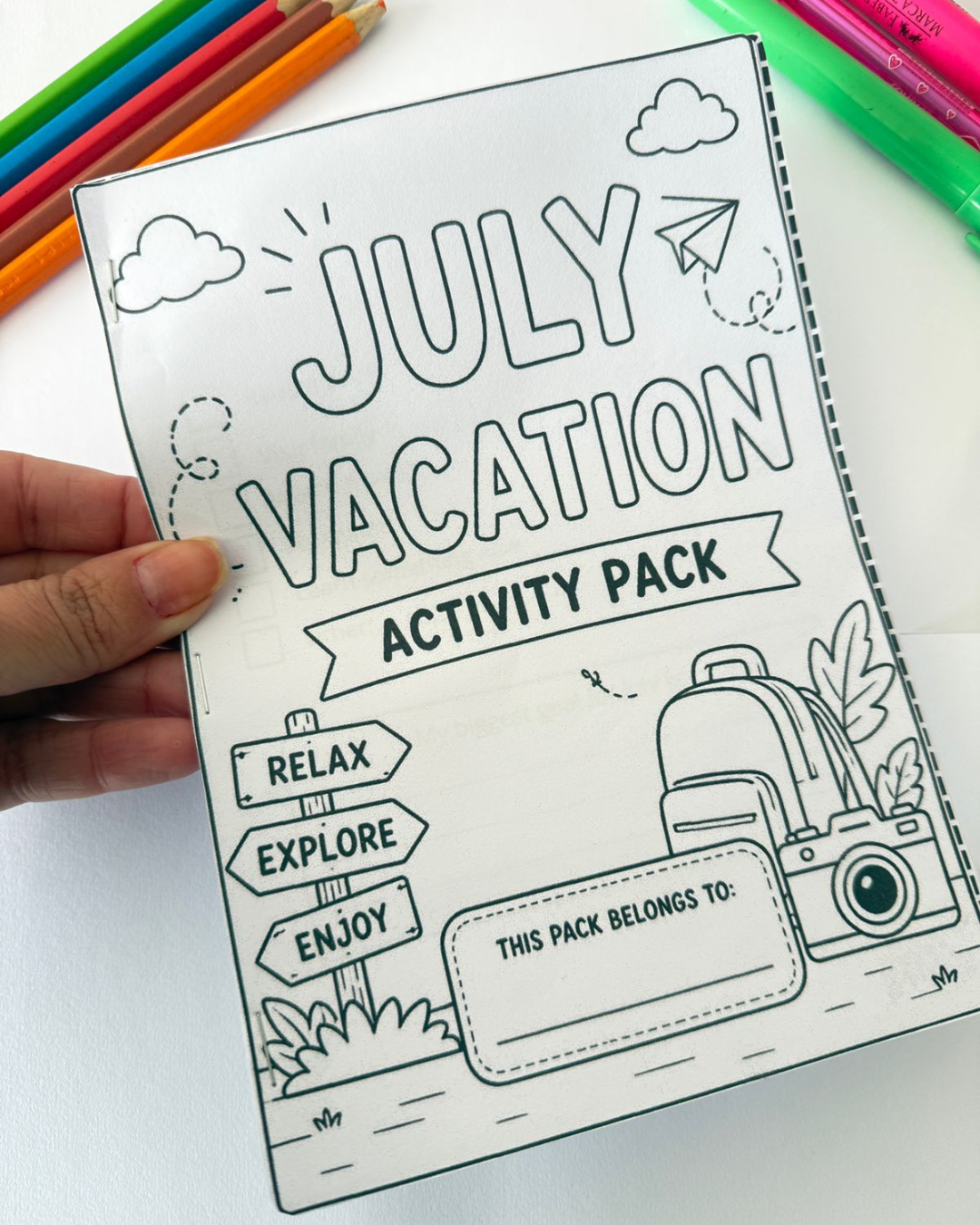 July Vacation Activity Pack
