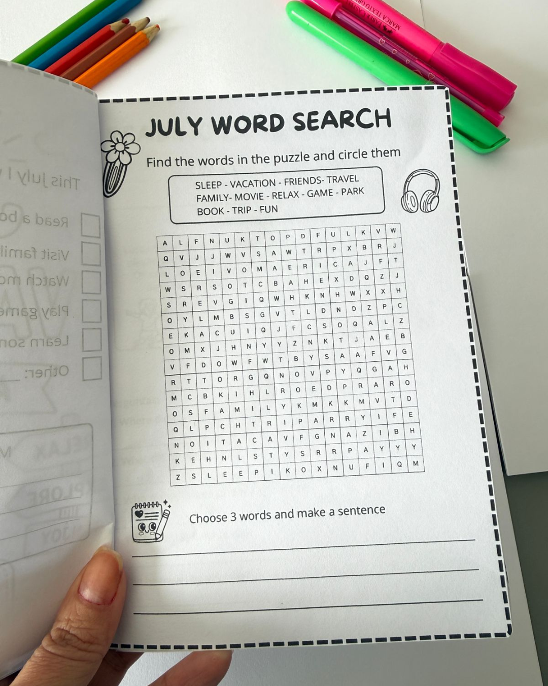 July Vacation Activity Pack - Imagem 4