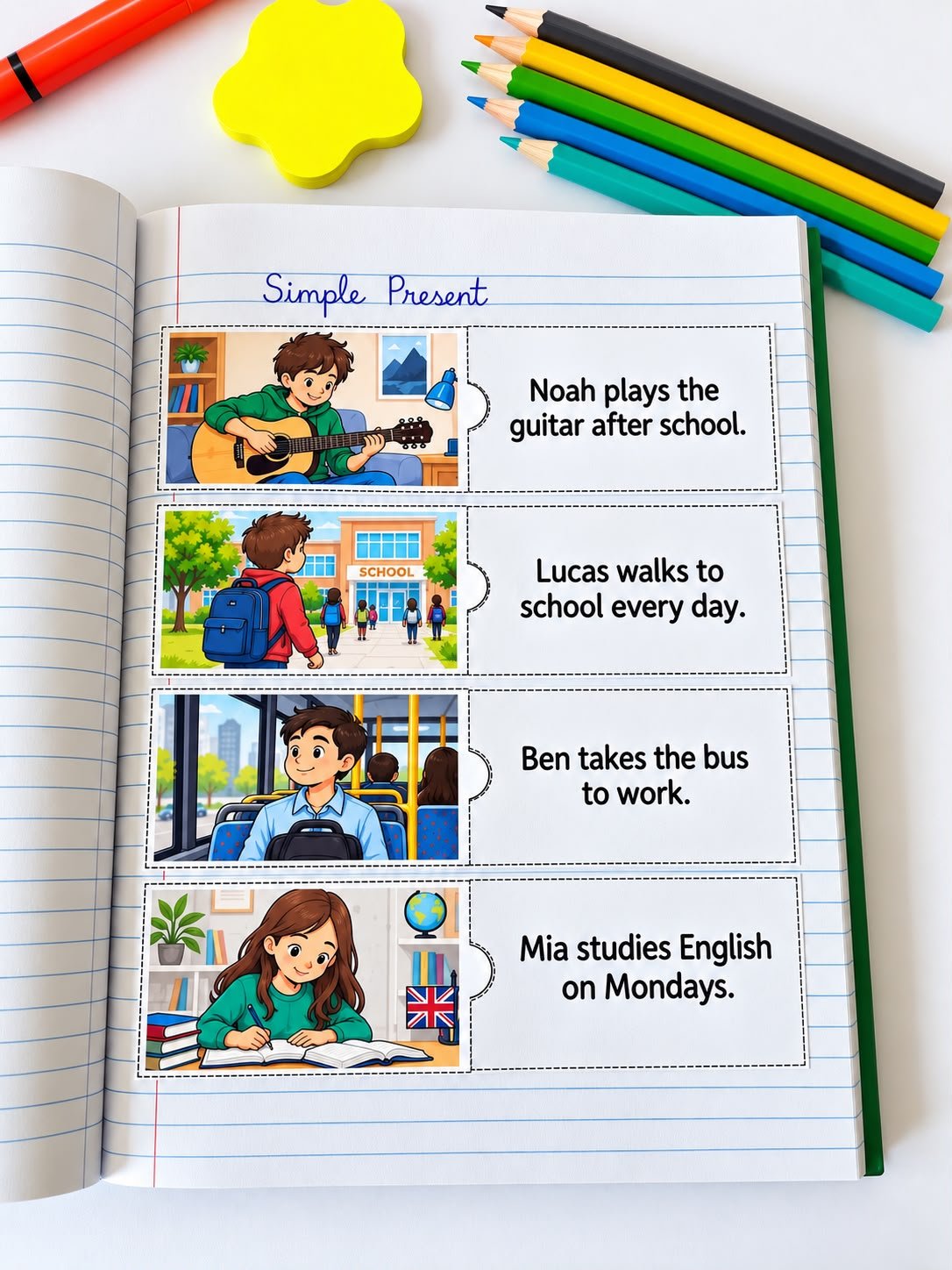 Verb Tenses Sentence Match - Imagem 4