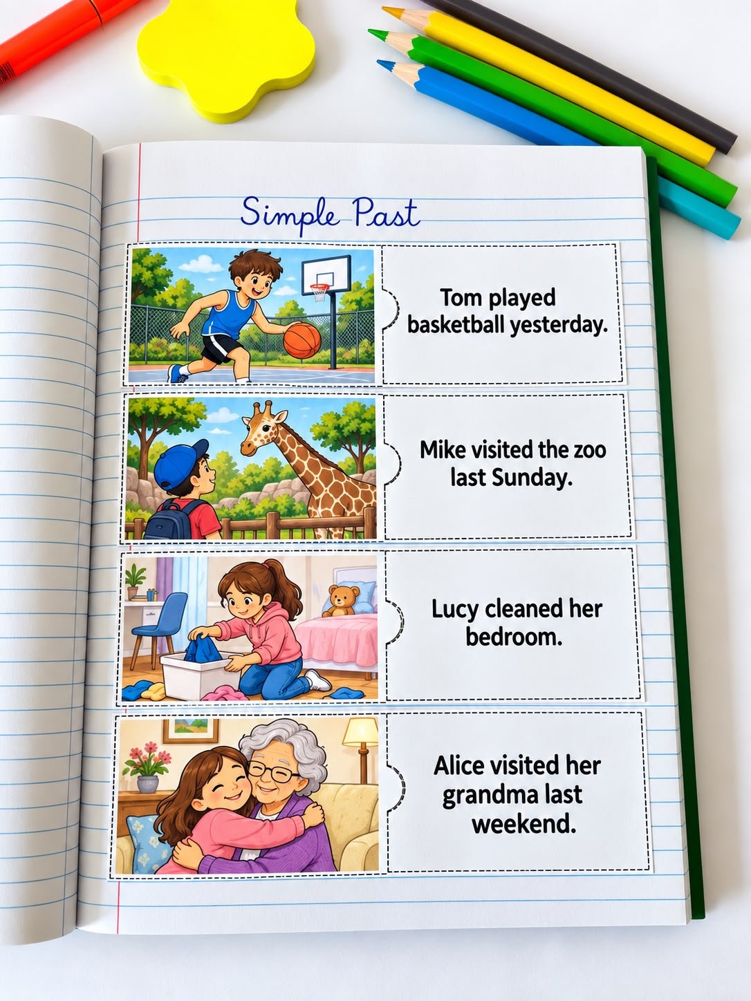 Verb Tenses Sentence Match - Imagem 6