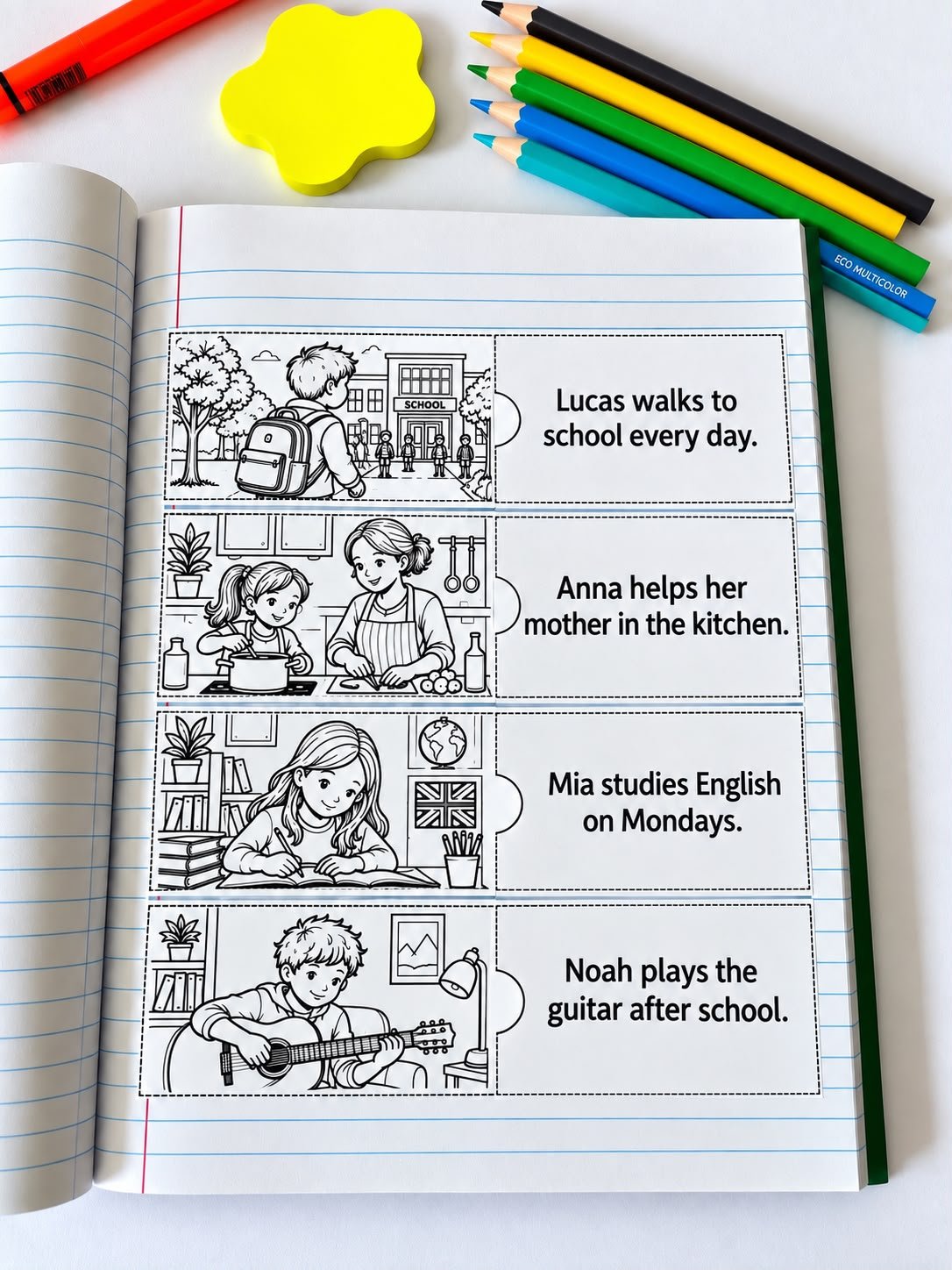 Verb Tenses Sentence Match - Imagem 2